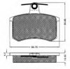 LANCIA 0607601200 Brake Pad Set, disc brake